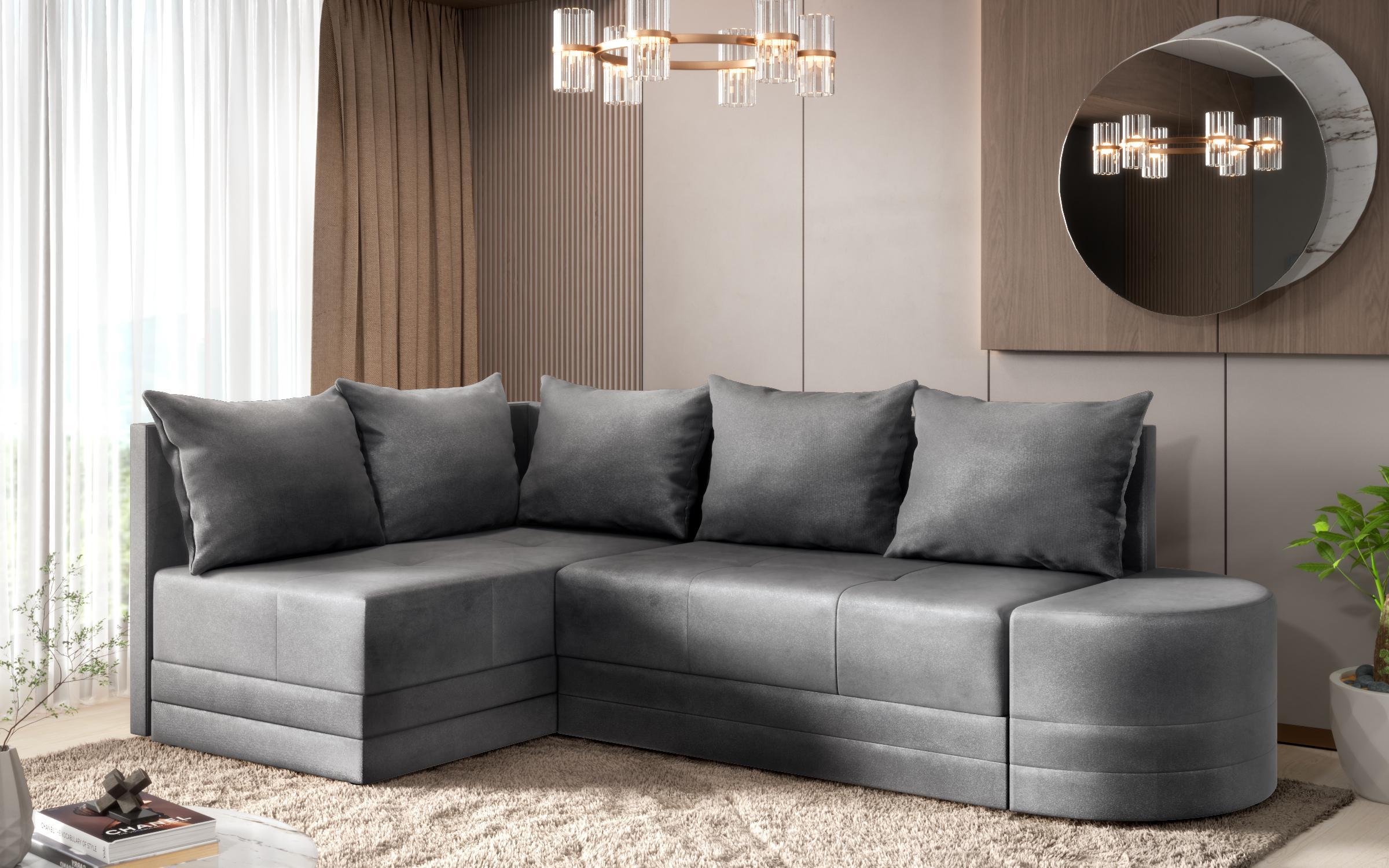 Extendable sofa Camelo, dark grey  2